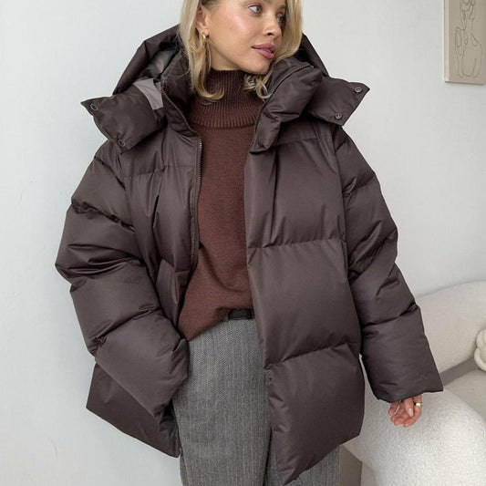 Women's Black Puffer Jacket – Cozy Quilted Design for All Seasons 0