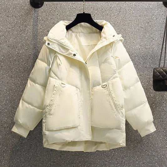 Women's Black Puffer Jacket – Cozy Quilted Warmth for Winter 0