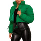 Women's Black Puffer Jacket – Cozy Turtleneck for Winter Warmth 3
