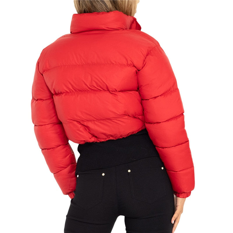 Women's Black Puffer Jacket – Cozy Turtleneck for Winter Warmth 7