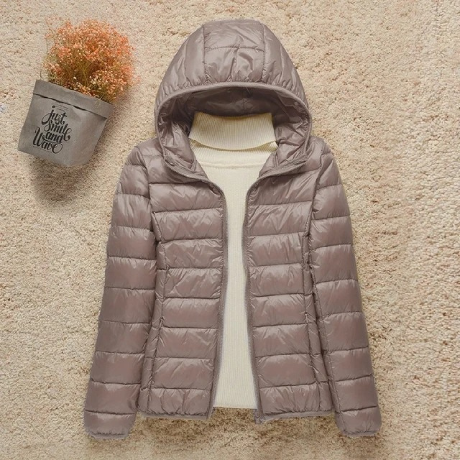 Women's Black Puffer Jacket – Lightweight, Water-Resistant Warmth 7