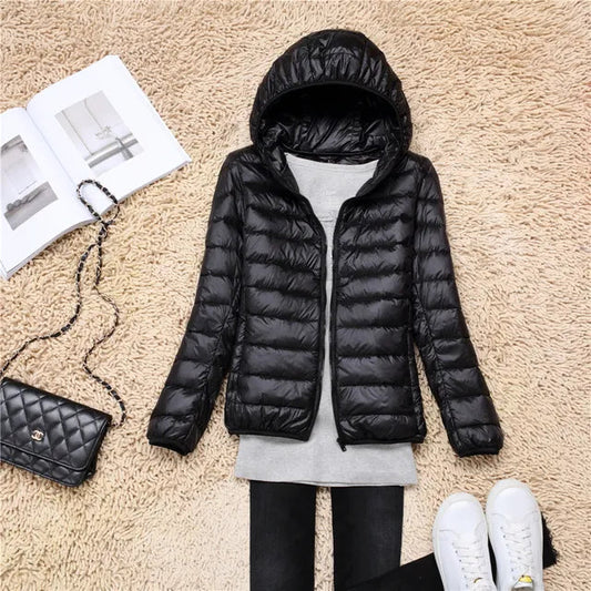 Women's Black Puffer Jacket – Lightweight & Water-Resistant Comfort 0