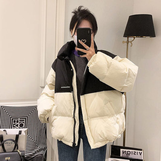Women's Black Puffer Jacket – Oversized & Quilted for Winter Warmth 0