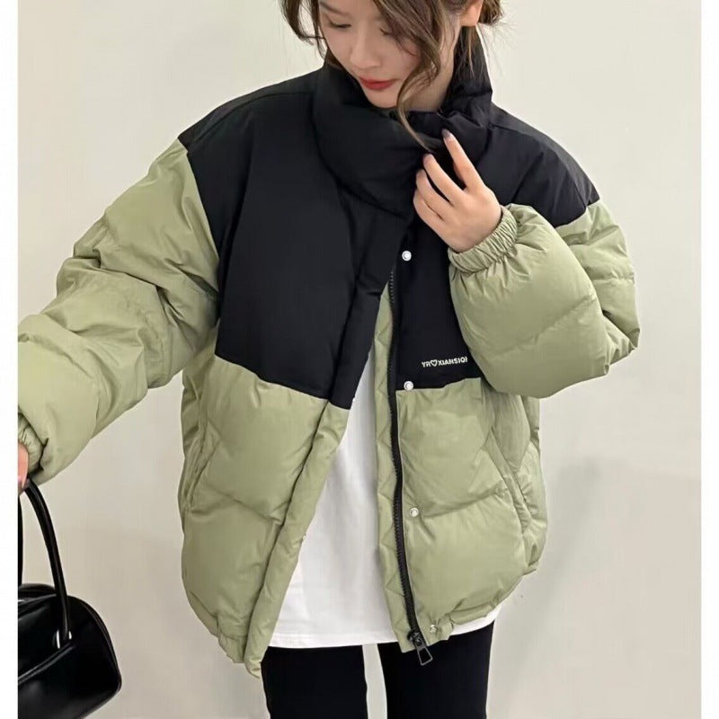 Women's Black Puffer Jacket – Oversized & Quilted for Winter Warmth 1