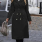 Women's Black Trench Coat – Chic Belted Design for All Occasions 4