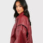 Women's Bomber Jacket – Chic PU Leather for All-Season Style 2