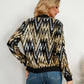 Women's Bomber Jacket – Sequin Trim for Chic Versatility 3