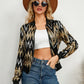 Women's Bomber Jacket – Sequin Trim for Chic Versatility 4