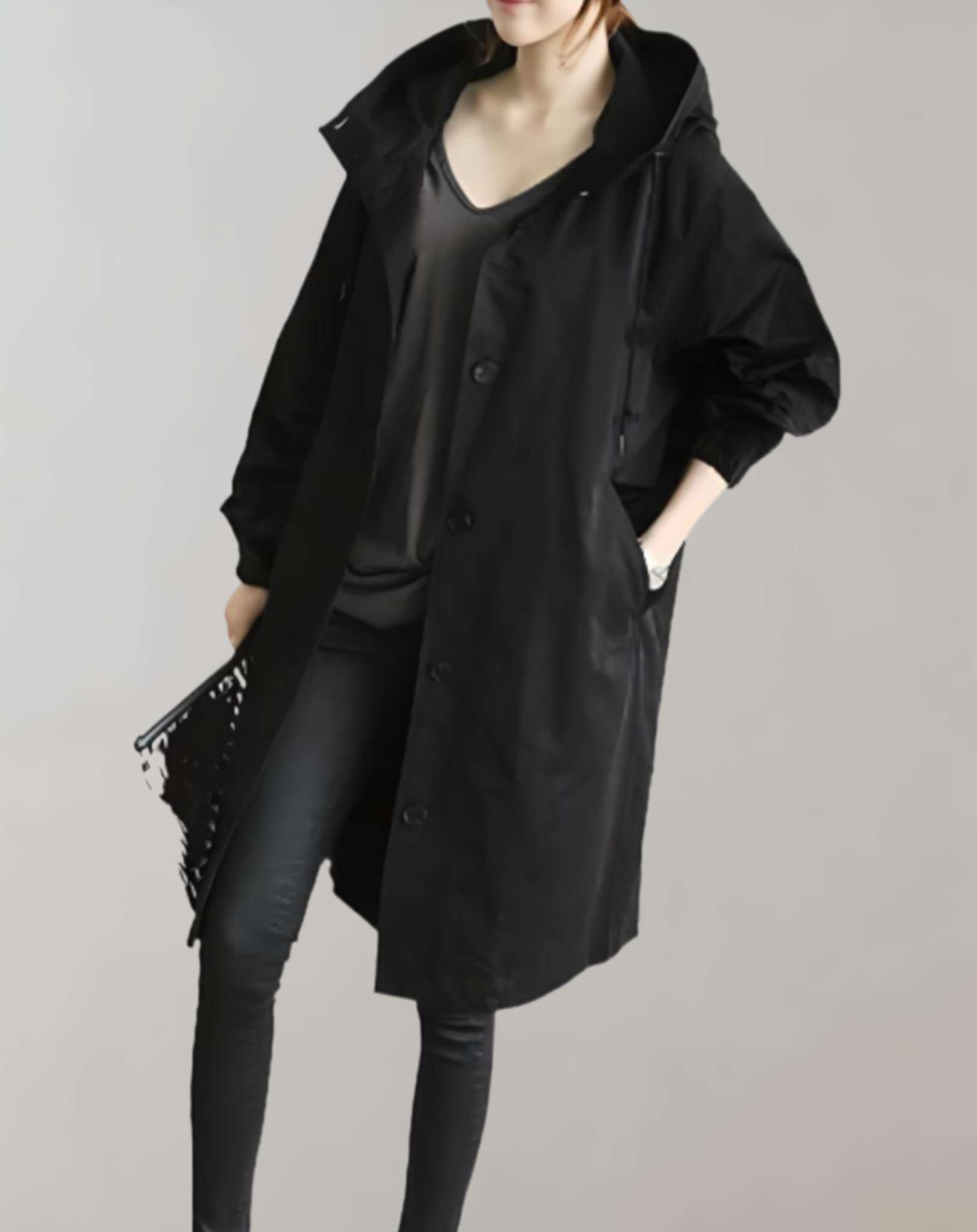 Women's Button-Up Trench Coat – Cozy Layering for Casual Days 7