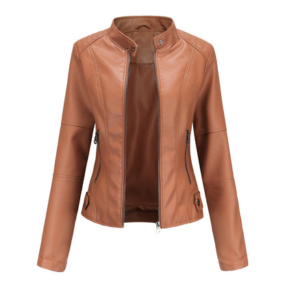 Women's Casual Leather Jacket – Timeless Style for Every Occasion 0