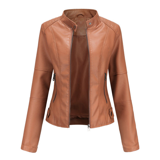 Women's Casual Leather Jacket – Timeless Style for Every Occasion 0