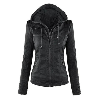 Women's Chic Leather Jacket – Stylish & Versatile for All Seasons 0