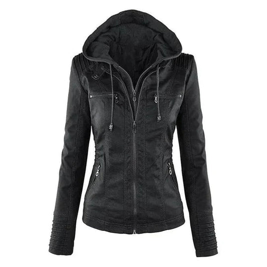 Women's Chic Leather Jacket – Stylish & Versatile for All Seasons 0