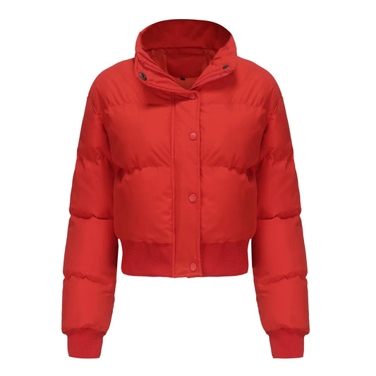 Women's Cropped Puffer Jacket – Stylish Warmth for Winter 0