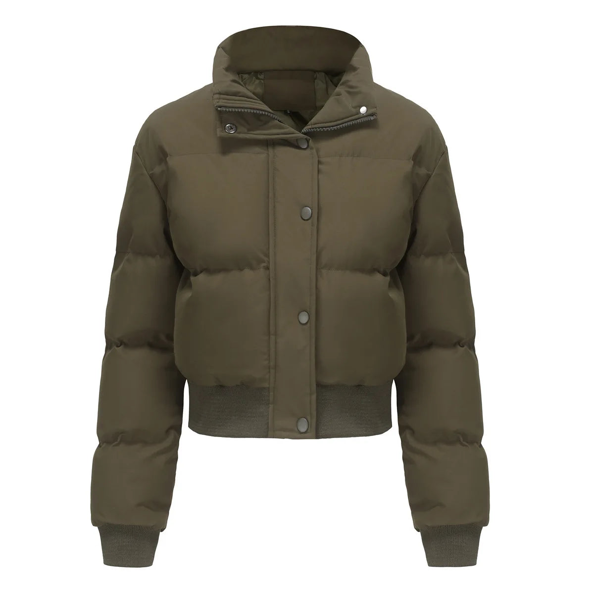 Women's Cropped Puffer Jacket – Stylish Warmth for Winter 4