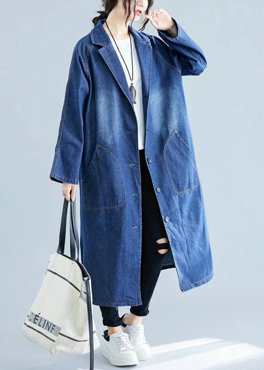 Women's Denim Trenchcoat – Stylish Layer for Every Occasion 0