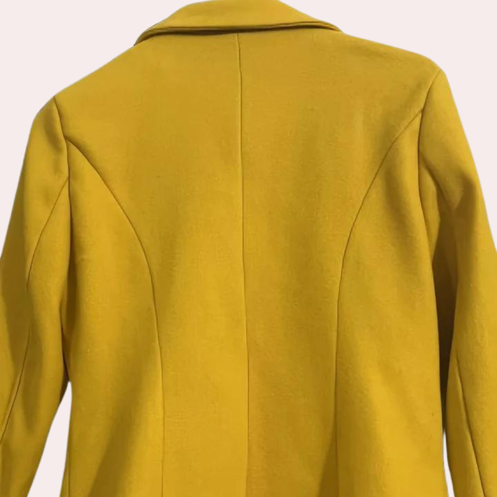 Women’s Double-Breasted Coat – Tailored Wool Blend for Chic Style 2