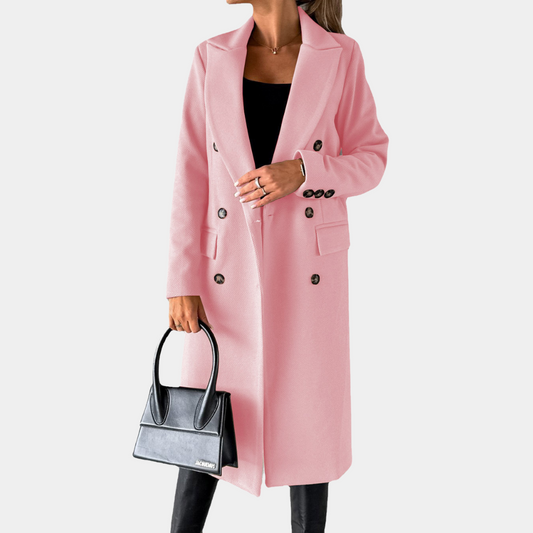 Women’s Double-Breasted Jacket – Slim Fit for Effortless Style 0