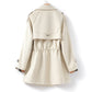 Women's Double-Breasted Scarf Coat – Chic Warmth & Style 1