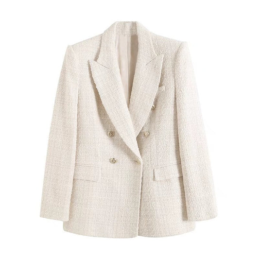Women’s Double-Breasted Suit Jacket – Chic Style for Any Occasion 0