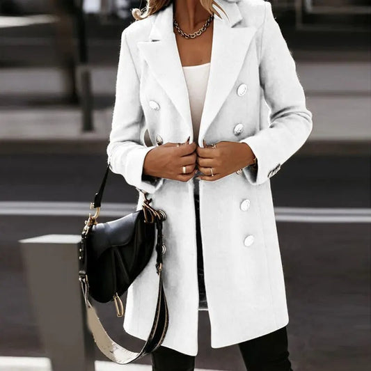 Women's Double-Breasted Trench Coat – Timeless Style & Warmth 0