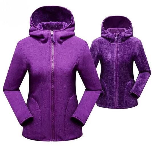 Women's Double-Sided Fleece Jacket – Cozy & Stylish for All 0