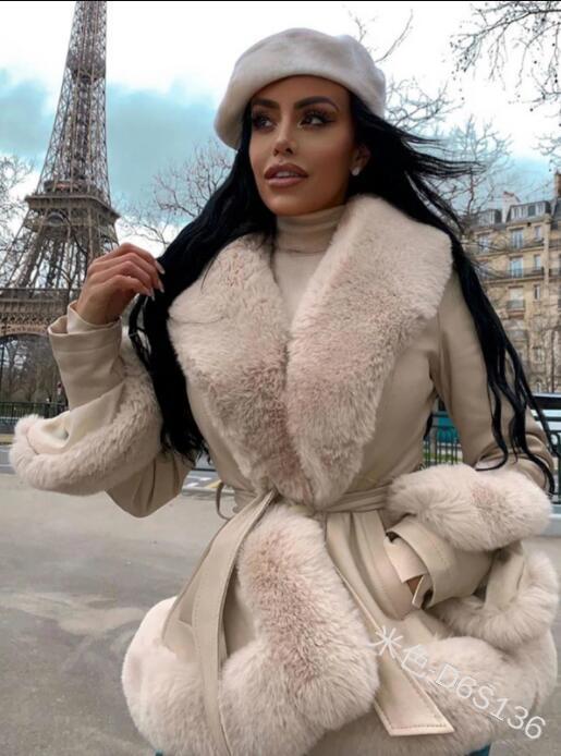 Women's Faux Fur Jacket – Chic Waist-Fitted Design for Winter 0