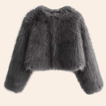 Women's Faux Fur Jacket – Chic & Cozy Winter Essential 0