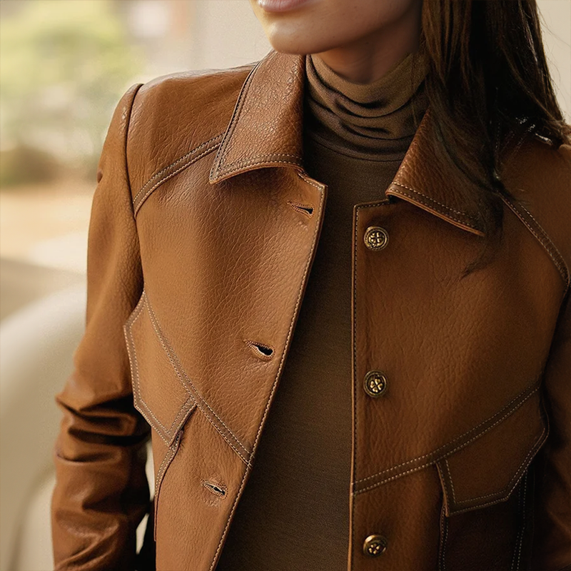 Women’s Faux Leather Jacket – Tailored Fit for Effortless Style 1