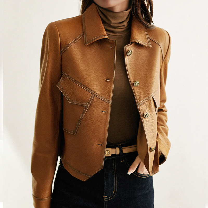 Women’s Faux Leather Jacket – Tailored Fit for Effortless Style 3