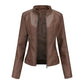 Women's Faux Leather Motorcycle Jacket – Chic & Versatile Style 3