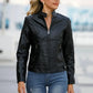 Women's Faux Leather Motorcycle Jacket – Chic & Versatile Style 6