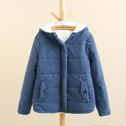Women's Fleece-Padded Jacket – Cozy Hooded Design for Winter 0