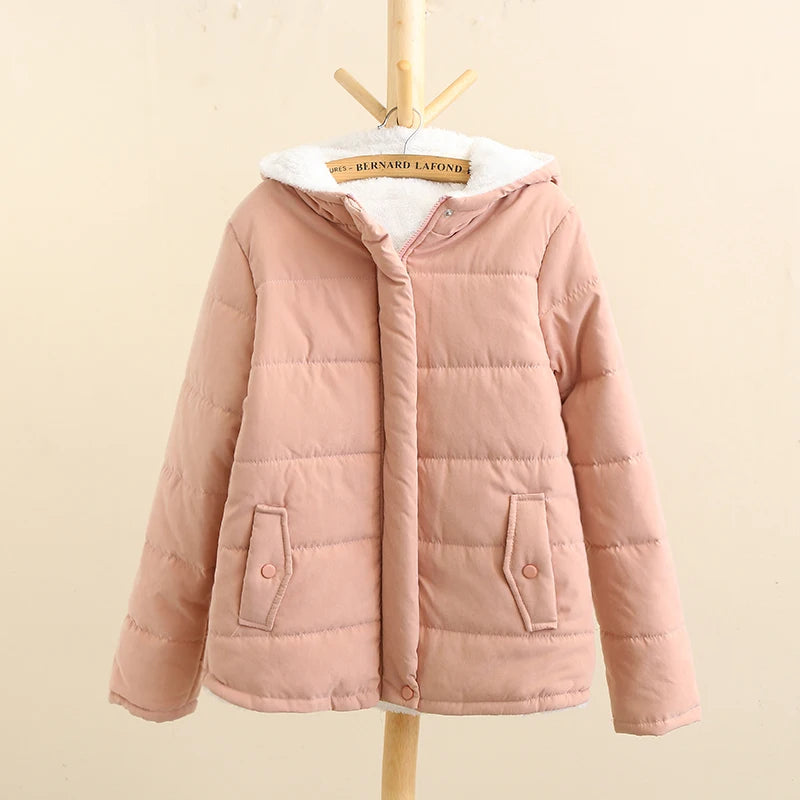 Women's Fleece-Padded Jacket – Cozy Hooded Design for Winter 3