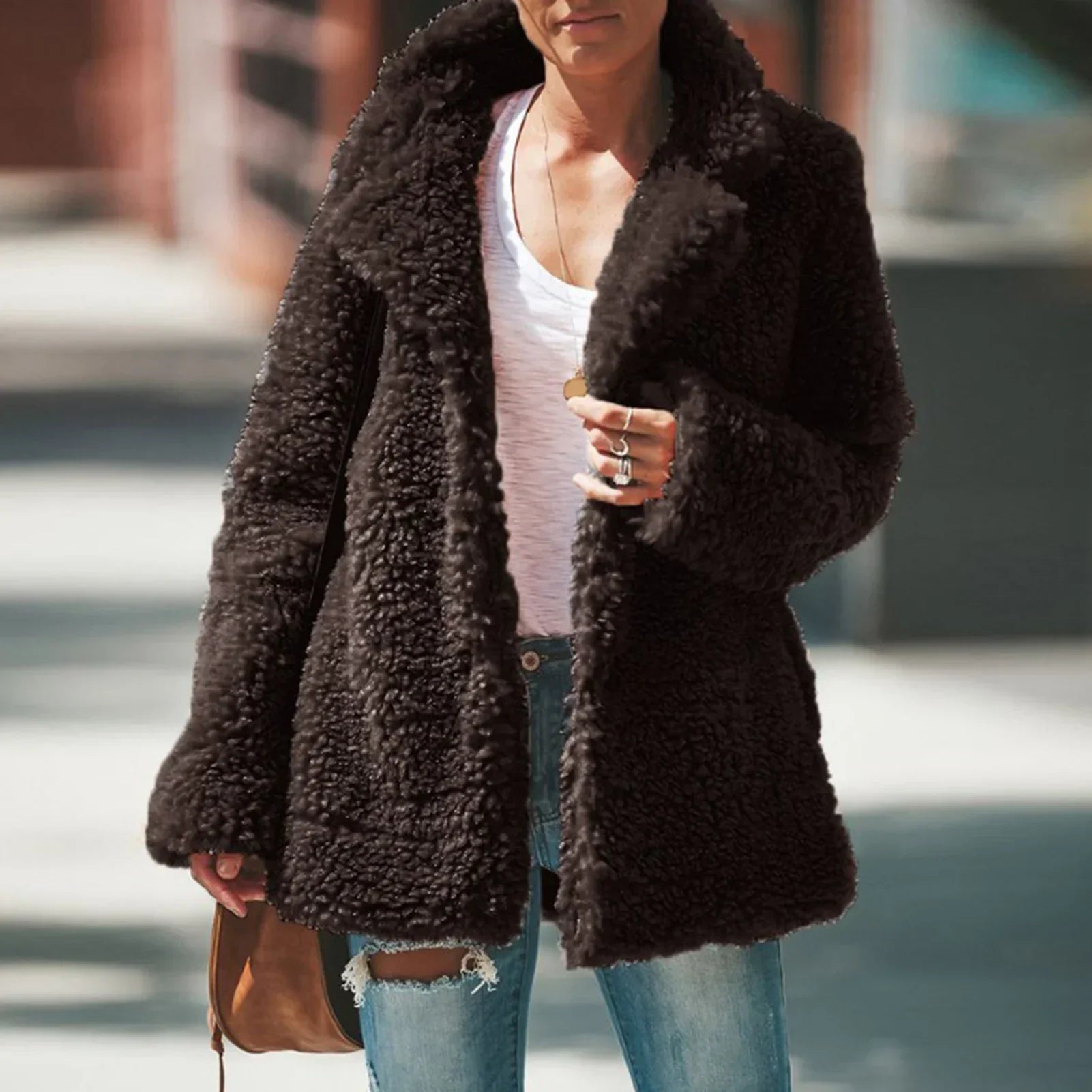 Women's Fleece Jacket – Cozy Lapel Collar for Effortless Style 5