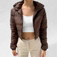 Women's Fleece Lapel Jacket – Cozy Double-Faced Design for Fall 1