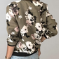 Women's Floral Bomber Jacket – Chic Style for Everyday Wear 1