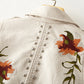 Women’s Floral Embroidered Biker Jacket – Fitted & Stylish 4