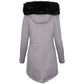 Women's Fluffy Hooded Jacket – Luxurious Fur Collar for Winter Warmth 2
