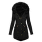 Women's Fluffy Hooded Jacket – Luxurious Fur Collar for Winter Warmth 3