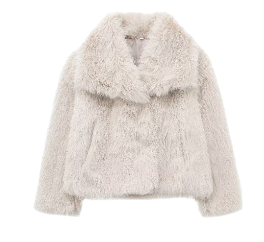 Women's Fox Fur Jacket – Chic Street Style for Winter Elegance 7