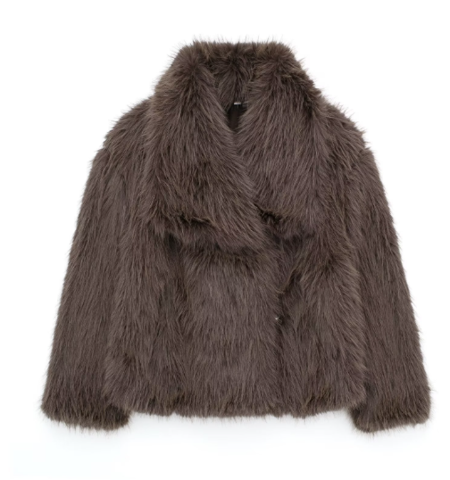 Women's Fox Fur Jacket – Chic Street Style for Winter Elegance 8