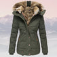 Women's Fur-Collar Hooded Jacket – Insulated & Stylish Winter Coat 2