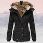 Women's Fur-Collar Hooded Jacket – Insulated & Stylish Winter Coat 4