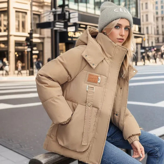 Women's Hooded Down Jacket – Lightweight & Insulated for Winter 0