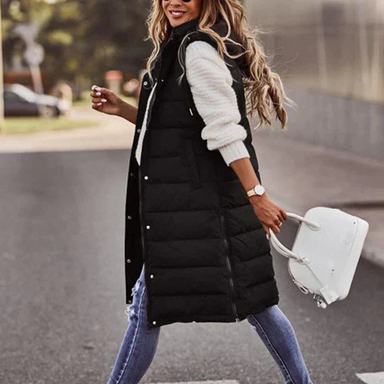 Women's Hooded Padded Coat – Stylish Mid-Length for Winter 6