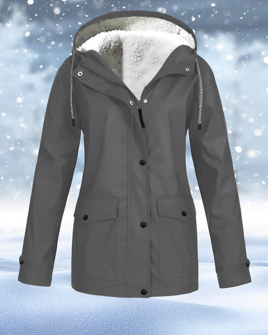 Women's Hooded Parka – Faux Shearling Lining for Ultimate Warmth 0