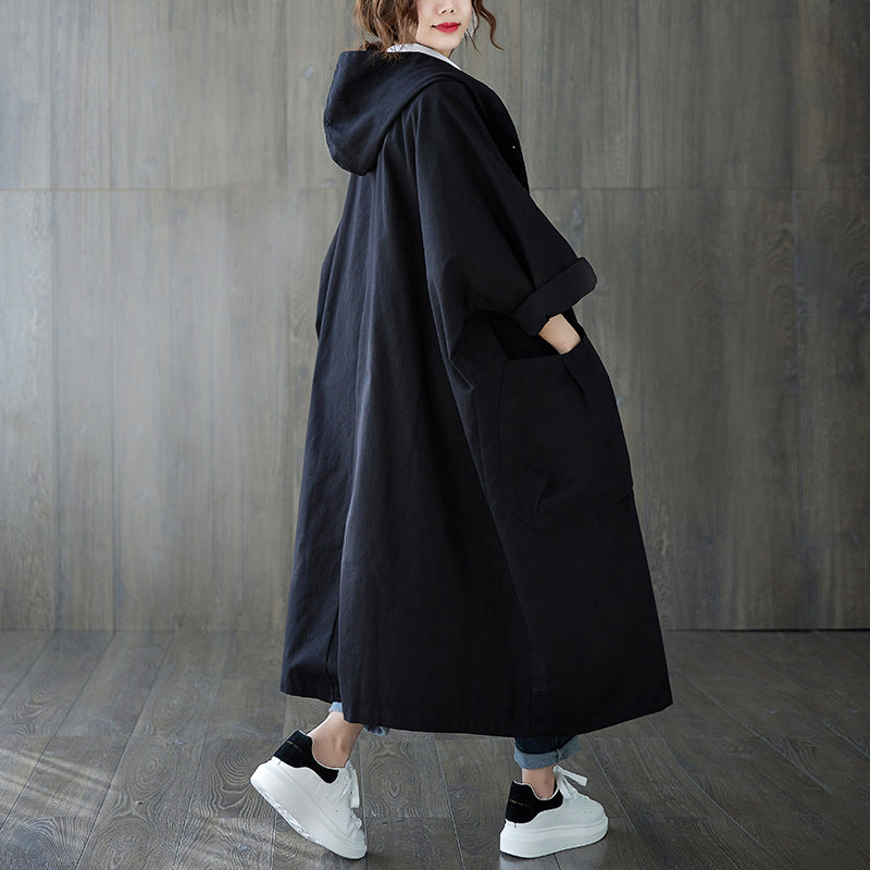 Women's Hooded Trench Coat – Relaxed Fit for Effortless Style 2