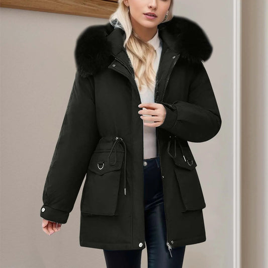 Women's Hooded Windbreaker Jacket – Stylish & Warm for Winter 0