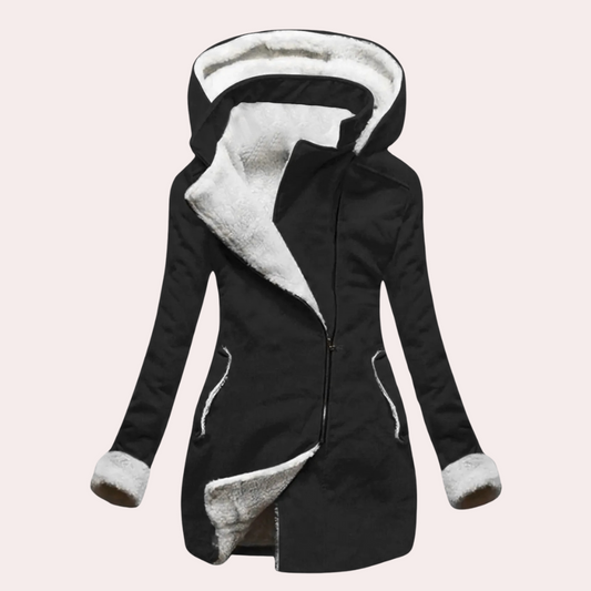 Women's Hooded Windbreaker – Stylish Color Block Design for Winter 0
